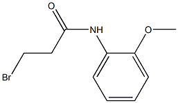 3-BROMO-N-(2-METHOXYPHENYL)PROPANAMIDE Struktur