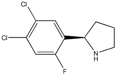 (2R)-2-(4,5-DICHLORO-2-FLUOROPHENYL)PYRROLIDINE Struktur