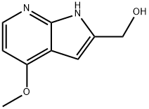 (4-METHOXY-1H-PYRROLO[2,3-B]PYRIDIN-2-YL)METHANOL Struktur