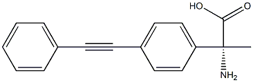 (2R)-2-AMINO-2-[4-(2-PHENYLETHYNYL)PHENYL]PROPANOIC ACID Struktur