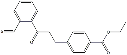 3-(4-CARBOETHOXYPHENYL)-2'-THIOMETHYLPROPIOPHENONE Struktur