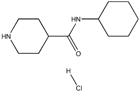 PIPERIDINE-4-CARBOXYLIC ACID CYCLOHEXYLAMIDE HYDROCHLORIDE Struktur