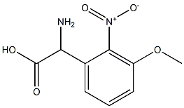 AMINO-(3-METHOXY-2-NITRO-PHENYL)-ACETIC ACID Struktur