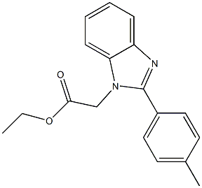 (2-P-TOLYL-BENZOIMIDAZOL-1-YL)-ACETIC ACID ETHYL ESTER Struktur