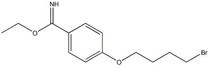 4-(4-BROMO-BUTOXY)-BENZIMIDIC ACID ETHYL ESTER Struktur