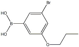 3-BROMO-5-PROPOXYPHENYLBORONIC ACID Struktur