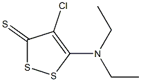 4-CHLORO-5-(DIETHYLAMINO)-3H-1,2-DITHIOLE-3-THIONE Struktur