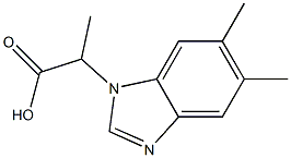 2-(5,6-DIMETHYL-1H-BENZIMIDAZOL-1-YL)PROPANOIC ACID Struktur