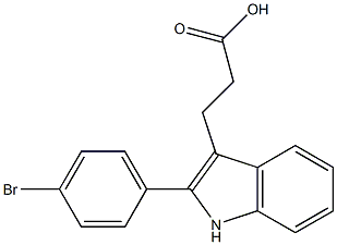 3-[2-(4-BROMO-PHENYL)-1H-INDOL-3-YL]-PROPIONIC ACID Struktur