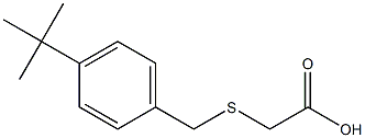 [(4-TERT-BUTYLBENZYL)THIO]ACETIC ACID Struktur