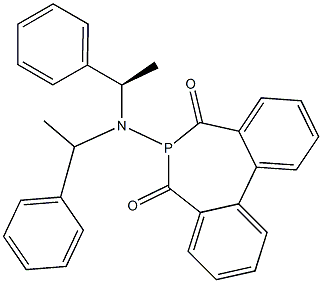 (R,R)-N-(5,7-DIOX-6-PHOSPHADIBENZO[A,C]CYCLOHEPTEN-6-YL)BIS(1-PHENYLETHYL)AMINE Struktur