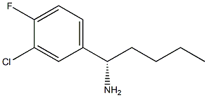 (1S)-1-(3-CHLORO-4-FLUOROPHENYL)PENTYLAMINE Struktur