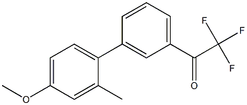 3'-(4-METHOXY-2-METHYLPHENYL)-2,2,2-TRIFLUOROACETOPHENONE Struktur