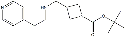 1-BOC-3-([(PYRIDIN-4-YLETHYL)-AMINO]-METHYL)-AZETIDINE Struktur