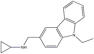 (1R)CYCLOPROPYL(9-ETHYLCARBAZOL-3-YL)METHYLAMINE Struktur