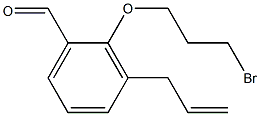 3-ALLYL-2-(3-BROMO-PROPOXY)-BENZALDEHYDE Struktur