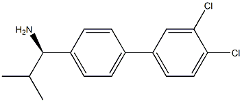 (1R)-1-[4-(3,4-DICHLOROPHENYL)PHENYL]-2-METHYLPROPYLAMINE Struktur