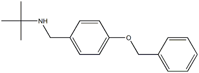 N-(4-(BENZYLOXY)BENZYL)-2-METHYLPROPAN-2-AMINE Struktur