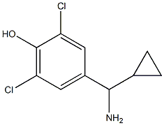 4-((1S)AMINOCYCLOPROPYLMETHYL)-2,6-DICHLOROPHENOL Struktur