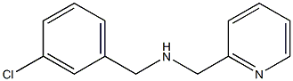 1-(3-CHLOROPHENYL)-N-(PYRIDIN-2-YLMETHYL)METHANAMINE Struktur