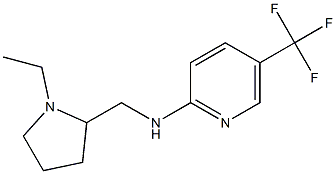 N-[(1-ETHYLPYRROLIDIN-2-YL)METHYL]-5-(TRIFLUOROMETHYL)PYRIDIN-2-AMINE Struktur