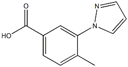 4-METHYL-3-PYRAZOL-1-YL-BENZOIC ACID Struktur