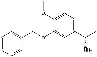 (1S)-1-[4-METHOXY-3-(PHENYLMETHOXY)PHENYL]ETHYLAMINE Struktur