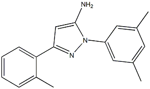 1-(3,5-DIMETHYLPHENYL)-3-(2-METHYLPHENYL)-1H-PYRAZOL-5-AMINE Struktur