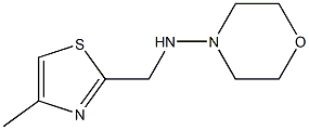 (4-METHYL-THIAZOL-2-YLMETHYL)-MORPHOLIN-4-YL-AMINE Struktur