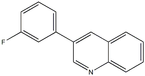 3-(3-FLUORO-PHENYL)-QUINOLINE Struktur