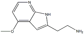 2-(4-METHOXY-1H-PYRROLO[2,3-B]PYRIDIN-2-YL)ETHANAMINE Struktur