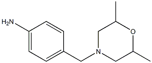 4-(2,6-DIMETHYL-MORPHOLIN-4-YLMETHYL)-PHENYLAMINE Struktur