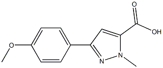 3-(4-METHOXYPHENYL)-1-METHYL-1H-PYRAZOLE-5-CARBOXYLIC ACID Struktur