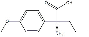 (2R)-2-AMINO-2-(4-METHOXYPHENYL)PENTANOIC ACID Struktur