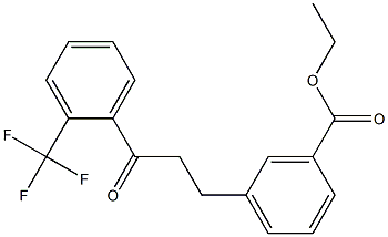 3-(3-CARBOETHOXYPHENYL)-2'-TRIFLUOROMETHYLPROPIOPHENONE Struktur