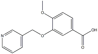 4-METHOXY-3-(PYRIDIN-3-YLMETHOXY)BENZOIC ACID Struktur
