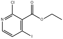 2-CHLORO-4-IODO-NICOTINIC ACID ETHYL ESTER Struktur