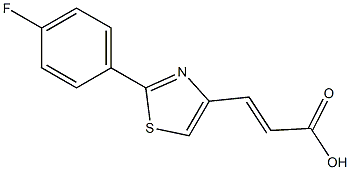 (2E)-3-[2-(4-FLUOROPHENYL)-1,3-THIAZOL-4-YL]ACRYLIC ACID Struktur