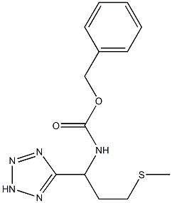 BENZYL [3-(METHYLTHIO)-1-(2H-TETRAZOL-5-YL)PROPYL]CARBAMATE Struktur