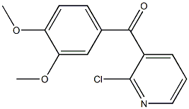 2-CHLORO-3-(3,4-DIMETHOXYBENZOYL)PYRIDINE Struktur