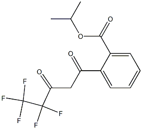 4,4,5,5,5-PENTAFLUORO-1-(2-CARB-ISOPROPOXYPHENYL)PENTANE-1,3-DIONE Struktur