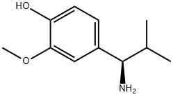 4-((1R)-1-AMINO-2-METHYLPROPYL)-2-METHOXYPHENOL Struktur