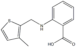 2-(((3-METHYLTHIEN-2-YL)METHYL)AMINO)BENZOIC ACID Struktur