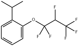 1-(1,1,2,3,3,3-HEXAFLUOROPROPOXY)-2-ISOPROPYLBENZENE Struktur