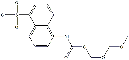 (5-CHLOROSULFONYL-NAPHTHALEN-1-YL)-CARBAMIC ACID METHOXYMETHOXYMETHYL ESTER Struktur