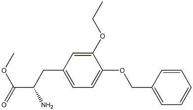 METHYL (2S)-2-AMINO-3-[3-ETHOXY-4-(PHENYLMETHOXY)PHENYL]PROPANOATE Struktur