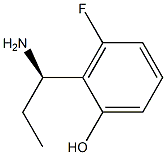 2-((1R)-1-AMINOPROPYL)-3-FLUOROPHENOL Struktur