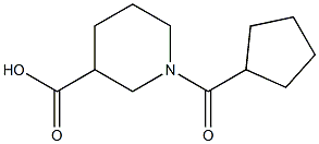 1-(CYCLOPENTYLCARBONYL)PIPERIDINE-3-CARBOXYLIC ACID Struktur