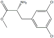 METHYL (2R)-2-AMINO-3-(3,5-DICHLOROPHENYL)PROPANOATE Struktur