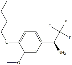 (1S)-1-(4-BUTOXY-3-METHOXYPHENYL)-2,2,2-TRIFLUOROETHYLAMINE Struktur